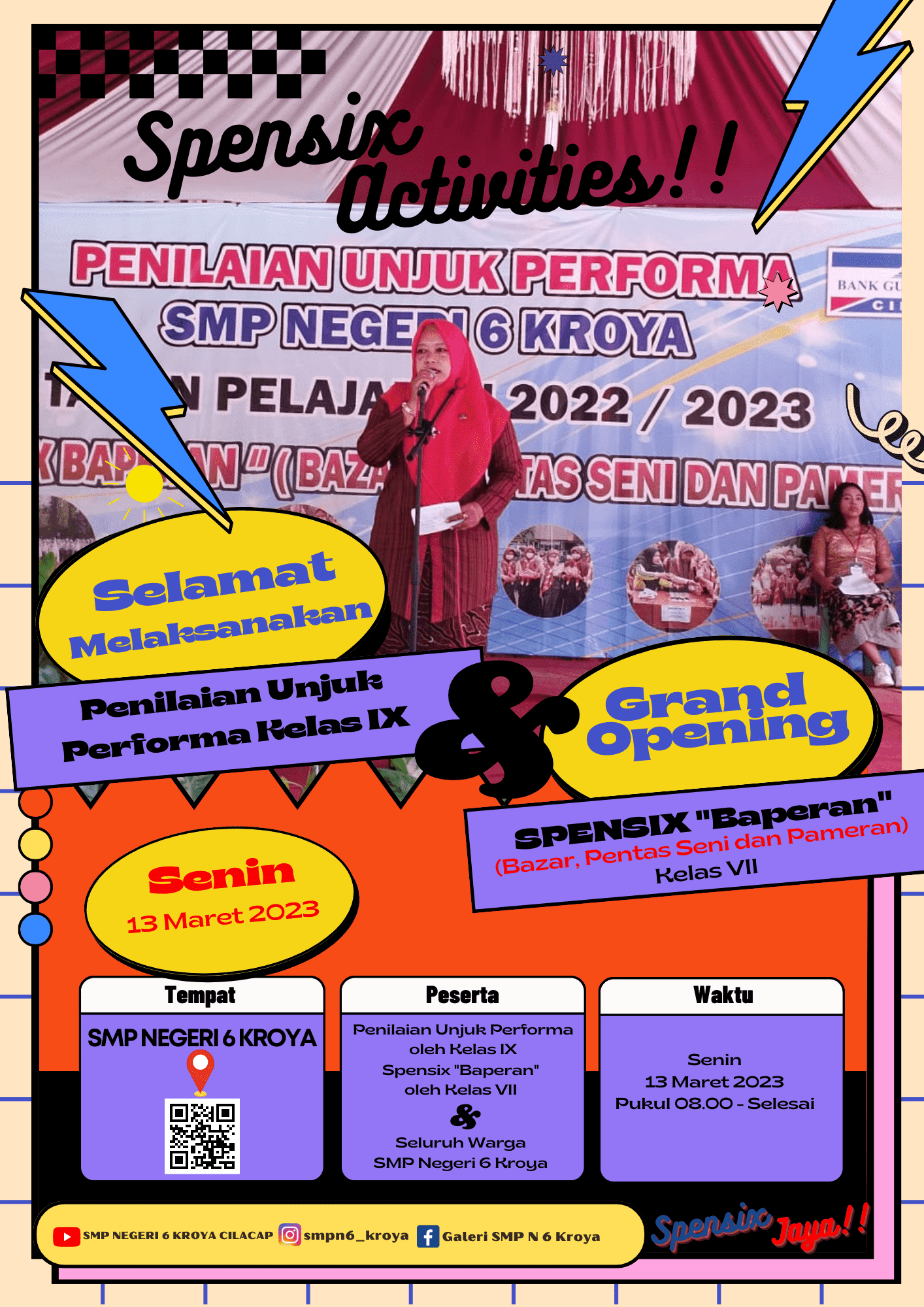 Penilaian Unjuk Performa & Bazar SMP Negeri 6 Kroya